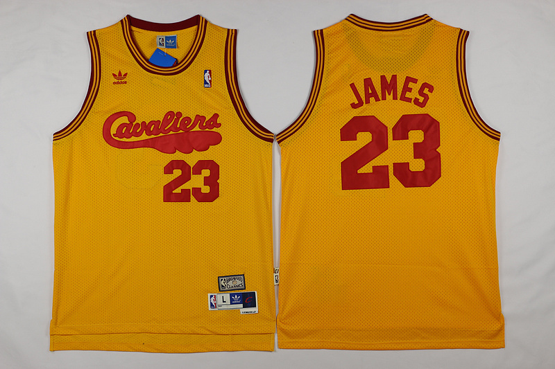 NBA Cleveland Cavaliers #23 James yellow 2017 Jerseys->cleveland cavaliers->NBA Jersey